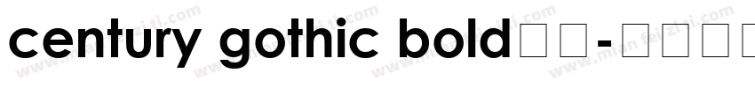 century gothic bold字体字体转换